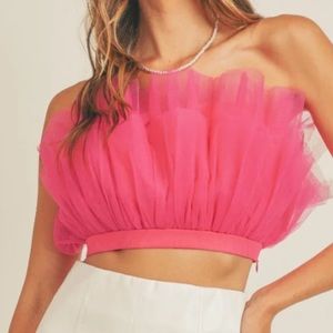 Mable tulle top pink